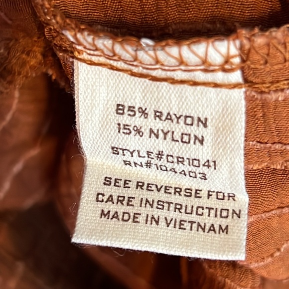 Blu Pepper Size Small Semi-Sheer Peplum Ribbed V-Neckline Short Sleeve B… - Picture 8 of 9